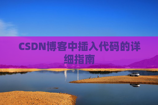 CSDN博客中插入代码的详细指南